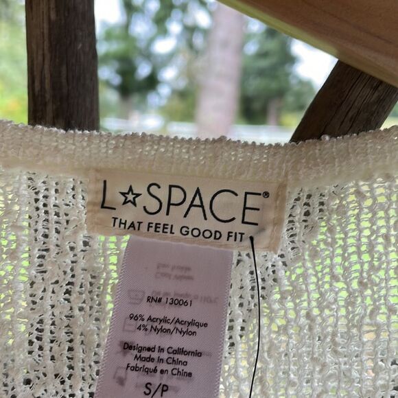 NWT L*Space womans cream knit romper - Picture 8 of 13